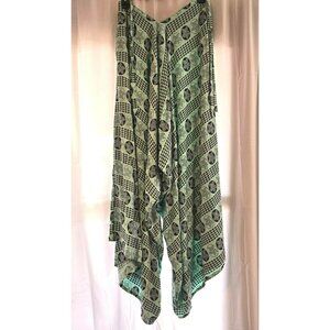 Aloha Royale Harem Pants Hawaiian Island Resort Cruise Wear One Size